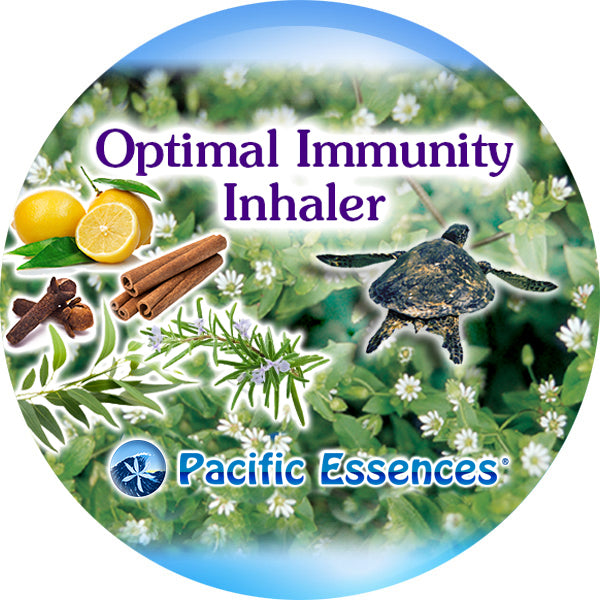 Pacific Essence - Optimal Immunity Inhaler - Combination Essence Essential Oil Blend Flower, Sea & Gem Essences