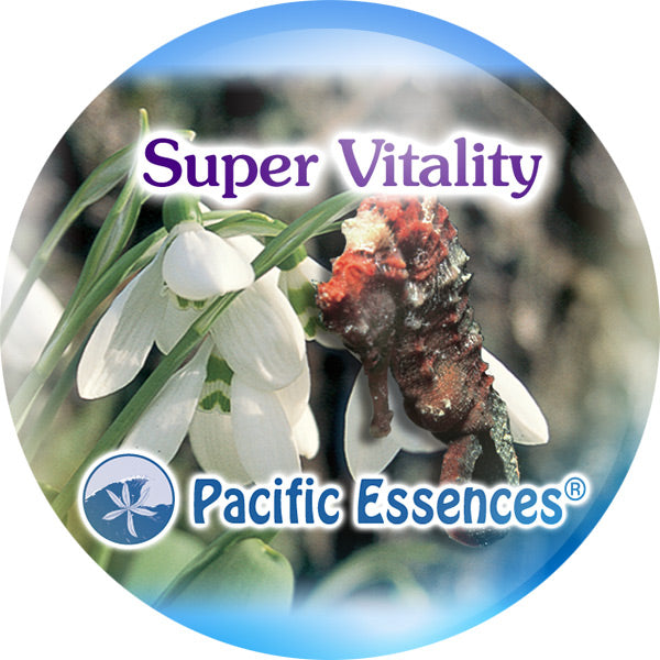 Pacific Essence - Super Vitality - Combination Essence Essential Oil Blend Flower, Sea & Gem Essences